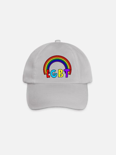 LGBT-Regenbogen - Baseballkappe - Grau