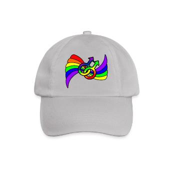 Regenbogen-Gay-Pride-Logo - Baseballkappe - Grau - Vorne