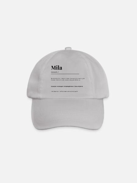 Mila - Baseballkappe - Grau