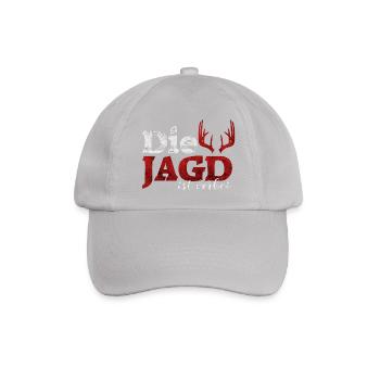 Die Jagd ist vorbei - Baseballkappe - Grau - Vorne