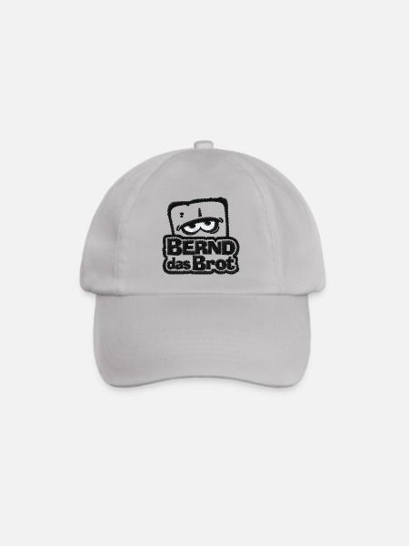 Bernd Das Brot Logo In Schwarz Als Stick - Baseballkappe - Grau
