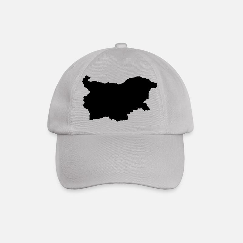 Bulgarien Karte - Baseballkappe - Grau