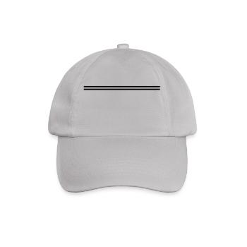 doppel_strich__f1 - Baseballkappe - Grau - Vorne