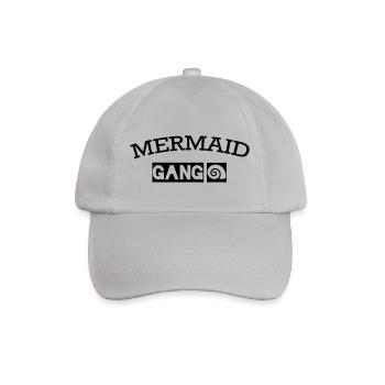 "Mermaid Gang" Meerjungfrau Mädchen - Baseballkappe - Grau - Vorne