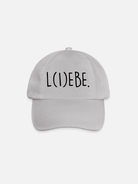 Lebe Liebe - Baseballkappe - Grau