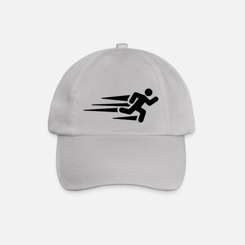 running__man_f1 - Baseball Cap - grey