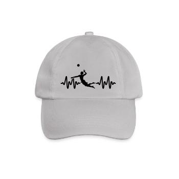 beach volley - Baseball Cap - grey - Front