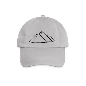 Pyramiden von Gizeh - Baseballkappe - Grau - Vorne