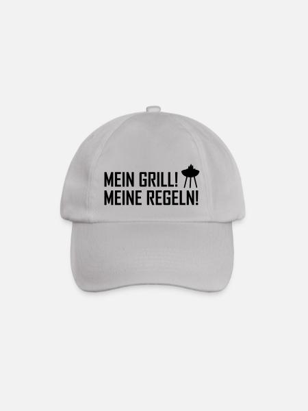 mein grill meine regeln - Baseballkappe - Grau