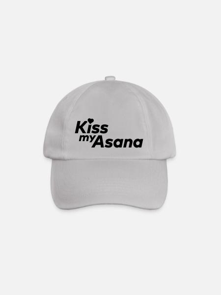 Kiss My Asana - Baseballkappe - Grau