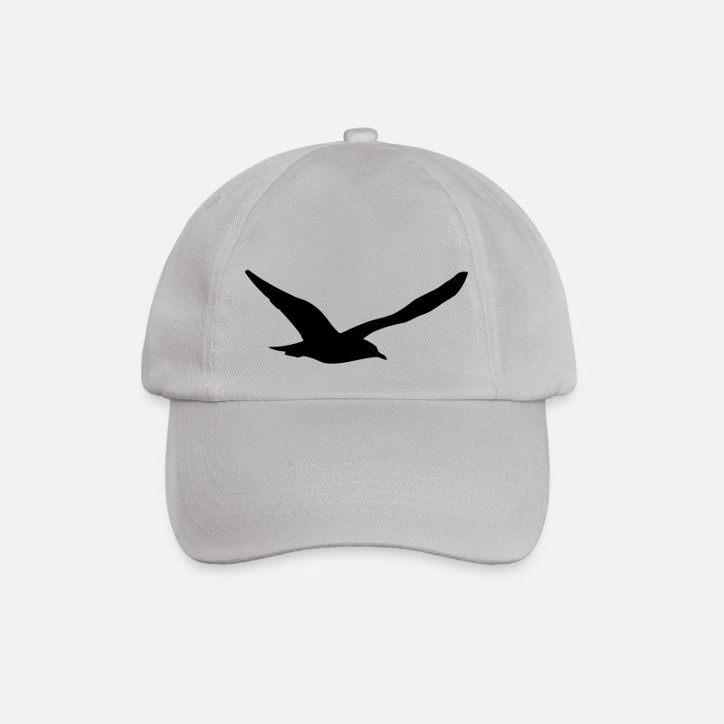 Möwe - Baseballkappe - Grau