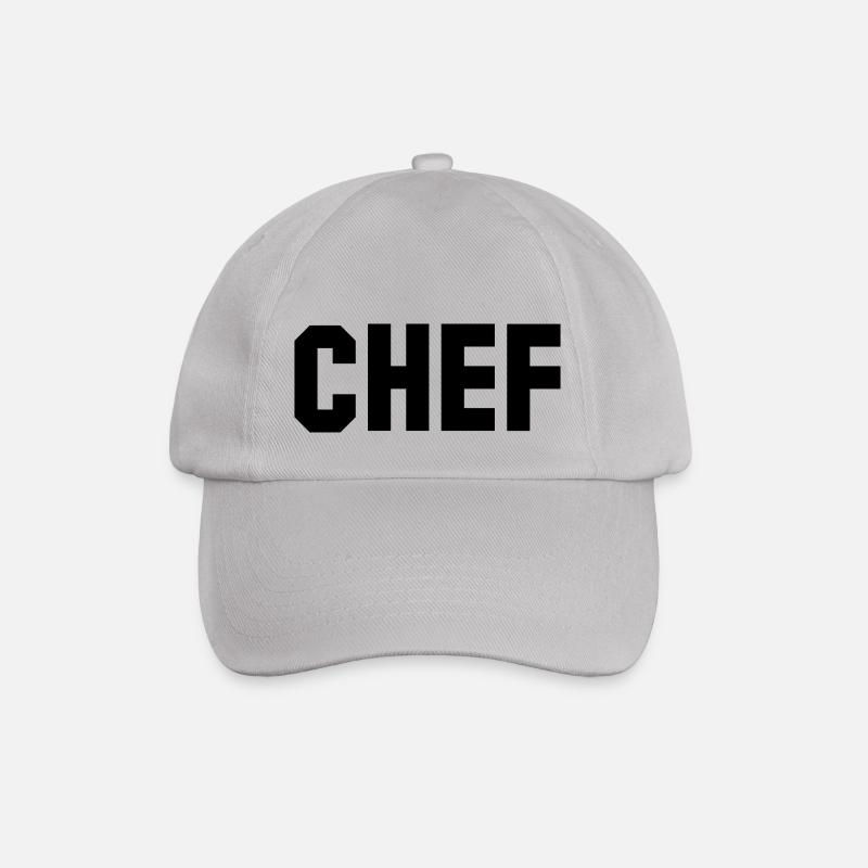chef - Baseballkappe - Grau