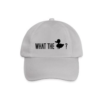 What The Duck? What The Fuck? WTF duck duckling - Baseball Cap - grey - Front
