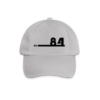 84_Black_Bauhaus93 - Baseballkappe - Grau - Vorne