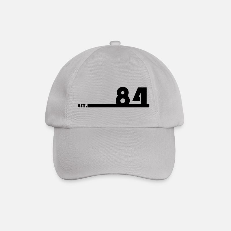 84_Black_Bauhaus93 - Baseballkappe - Grau