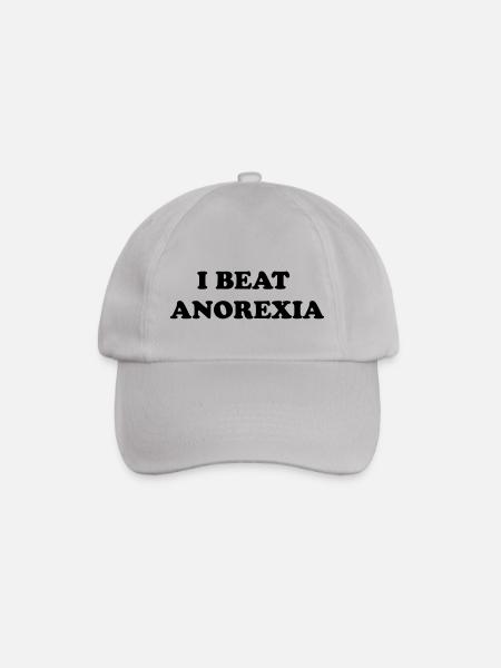 i beat anorexia - Baseballkappe - Grau