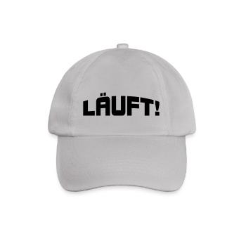 Läuft! - Baseballkappe - Grau - Vorne