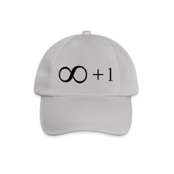 Unendlich + 1 - Baseballkappe - Grau - Vorne