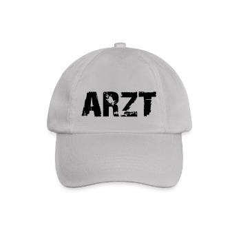 arzt_deutsch - Baseballkappe - Grau - Vorne