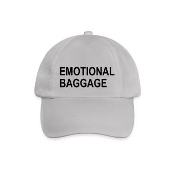 2541614 123402281 emotional baggage - Baseballkappe - Grau - Vorne