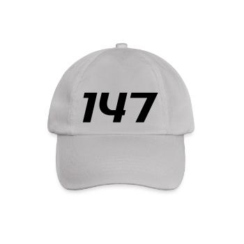 SNOOKER - 147 the maximum break - Baseball Cap - grey - Front