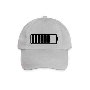 battery_01 - Baseballkappe - Grau - Vorne