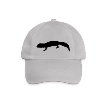 gecko silhouette - Baseballkappe - Grau - Vorne