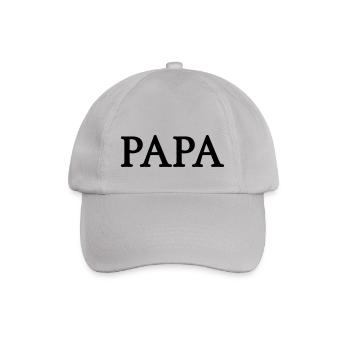 papa (1c) - Baseballkappe - Grau - Vorne