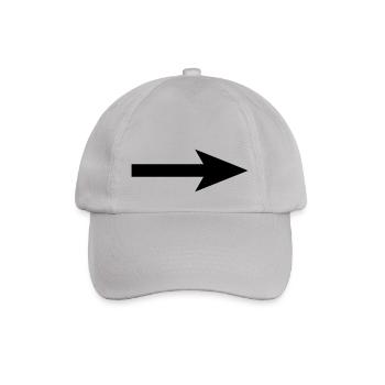 arrow - Baseball Cap - grey - Front