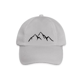 Berge - Baseballkappe - Grau - Vorne