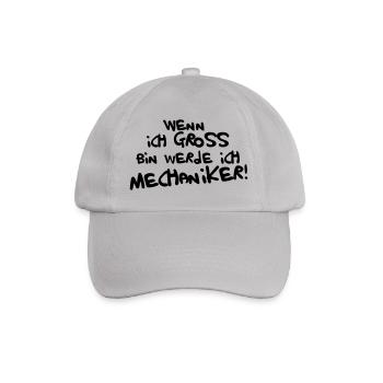 Ich werde Mechaniker! - Baseballkappe - Grau - Vorne