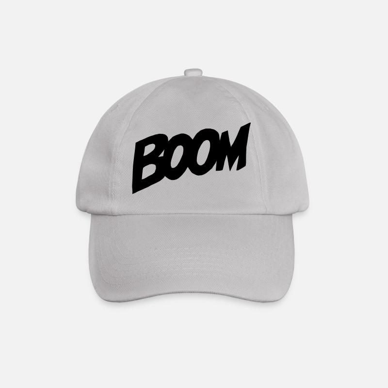 BOOM Comic-Style - Baseballkappe - Grau