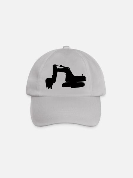 Bagger - Exavator - Baseballkappe - Grau