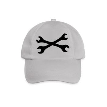 Schraubenschlüssel - Baseballkappe - Grau - Vorne