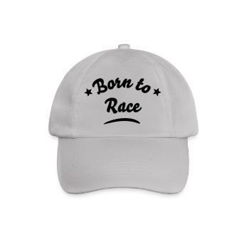 born to race 01 - Baseball Cap - grey - Front