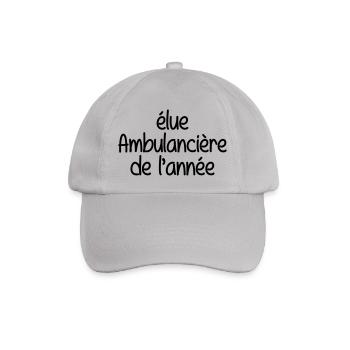 Ambulancier / Ambulance / Hôpital / Médecin - Baseball Cap - grey - Front