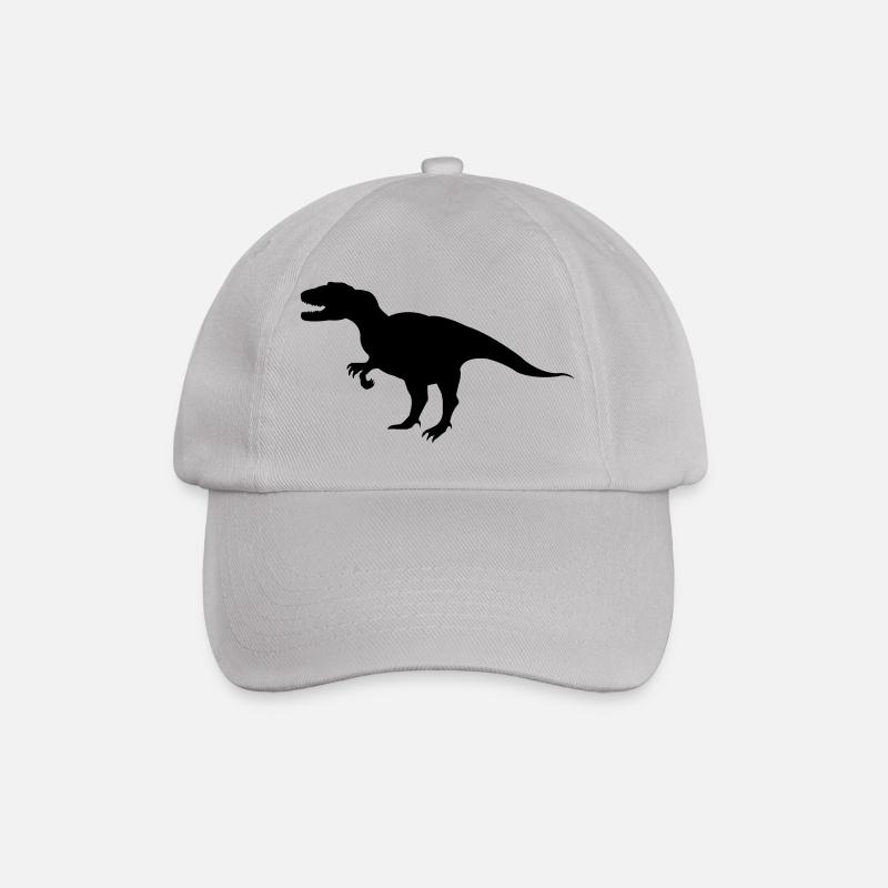 dinosaurier - Baseballkappe - Grau