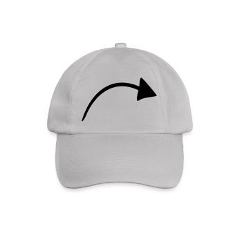 arrow - Baseball Cap - grey - Front