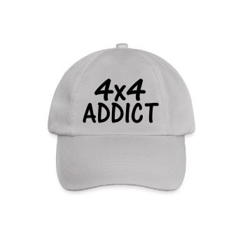 4x4 addict - Baseball Cap - grey - Front
