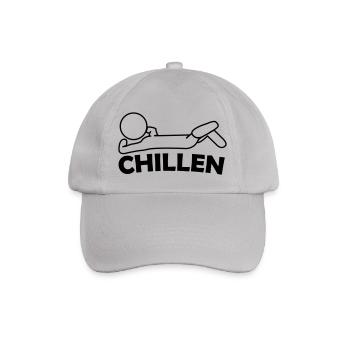 chillen - Baseballkappe - Grau - Vorne