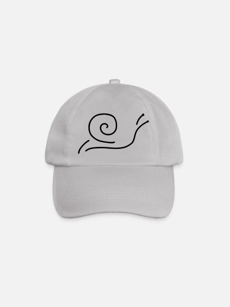 schnecke mit haus - Baseballkappe - Grau