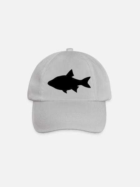 Rotfeder - Fisch - Fish - Baseballkappe - Grau