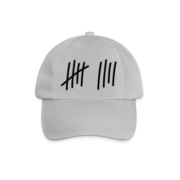 9 strokes / / 9 times / / Birthday / / gift - Baseball Cap - grey - Front