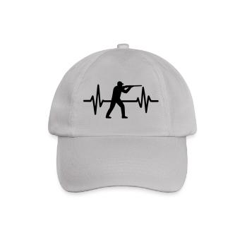 Hunting Heartbeat - Baseball Cap - grey - Front