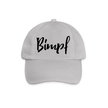 Bayrisches Wort, kleiner Junge: Bimpf - Baseballkappe - Grau - Vorne