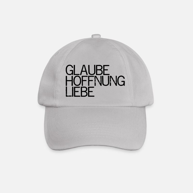 GlaubeHoffnungLiebe - Baseballkappe - Grau