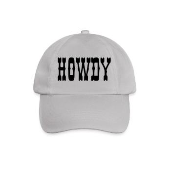 Howdy - Baseball Cap - grey - Front