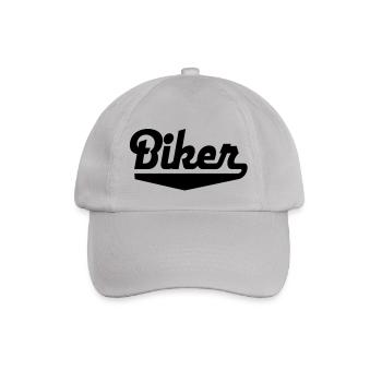 biker - Baseball Cap - grey - Front