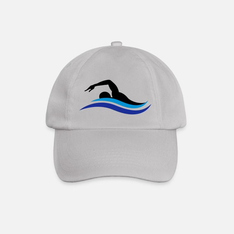 Schwimmer - Baseballkappe - Grau