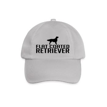 FLAT COATED RETRIEVER Hunderasse - Baseballkappe - Grau - Vorne
